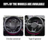 1 PC Bling Car Steering Wheel Cover, 14.9" Thickened Elastic Diamond-Encrusted Charming Steering Wheel Cover, One-Piece Anti-Slip Anti-Scratch Pro...