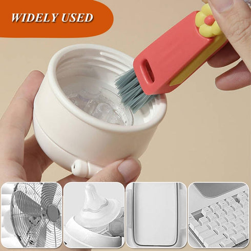 3 in 1 Cup Lid Cleaning Brush, 3 PCS Crevice Cleaning Brush Set - Multifunctional Portable Bottle Brush Cleaner for Bottle Gap Tight Spaces Cup - ...
