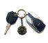 Antique Bronze Colored Sunflower Pendant Key Chain-Bronze Key Ring-Sunflower Keyring Keychain...