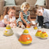 Baby Car Toys for Toddlers 1-3, 3 Pcs Pressing Baby Crawling Toy Car for Baby, Car Toddler Toy for Gifts to Boys and Girls (Duck)...