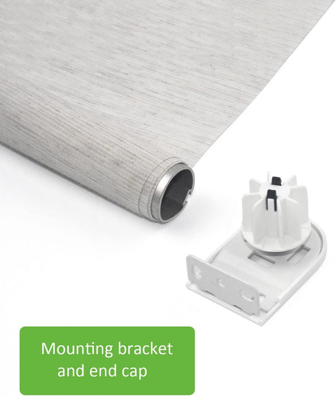 Rollerhouses Roller Shade Brackets with Mechanism Roller Shade Clutch+Skyline Mounting Brackets + End Plug for 1 1/4" Tube, White...