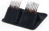 Transon Artist Detail Paint Brushes with Case 15pces for Model Miniature Painting, Nylon, Dark Brown...