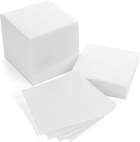 AH AMERICAN HOMESTEAD Cocktail Napkins-Disposable Beverage/Bar Napkins-White Linen-Like Square Napkins-Eco-Friendly & Compostable-Everyday Use, Pa...