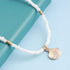 Boho Hippie Ankle Bracelets Scallop Pendant Ankle Bracelet Gold handmade Anklet Bracelet Vintage Seashell Chain Anklet White Rice Bead Anklet Foot...