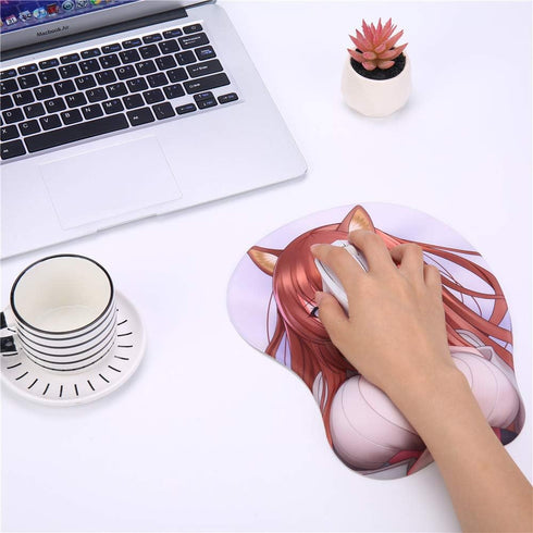 Raphtalia 3D Mousepads Anime Mouse Pads with Wrist Rest 2Way Skin (Raphtalia F)...
