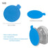 10 pcs Clear Sticky Adhesive Pads for Socket Base,1.34 inches Transparent Double Sided Tapes Replacement for Collapsible Grip,Small Car Phone Hold...