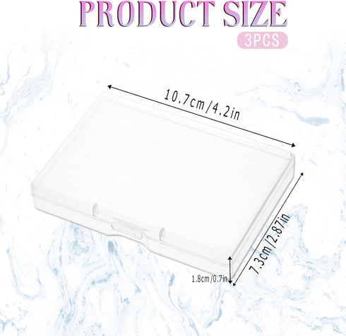 3 Pieces Portable Travel Cotton Pad Holder,Bathroom Vanity Countertop Storage Organizer,Cotton Ball Holder Dispenser,Cosmetic Sponge Storage Box f...