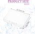 3 Pieces Portable Travel Cotton Pad Holder,Bathroom Vanity Countertop Storage Organizer,Cotton Ball Holder Dispenser,Cosmetic Sponge Storage Box f...