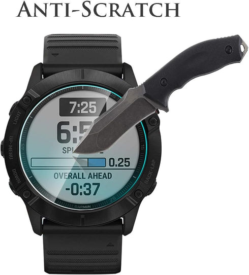 Orzero (4 Pack) Compatible for Garmin Fenix 8 AMOLED 47mm/AMOLED 51mm/Forerunner 955/Forerunner 955 Solar/Fenix 6X Pro/6X Pro Solar Screen Protect...