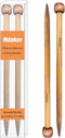 Mdoker Bamboo Knitting Needle Straight Single Pointed Sweater Knitting Needles 10-inch Length for Handmade DIY Knitting Projects,Size US 11(8mm)...