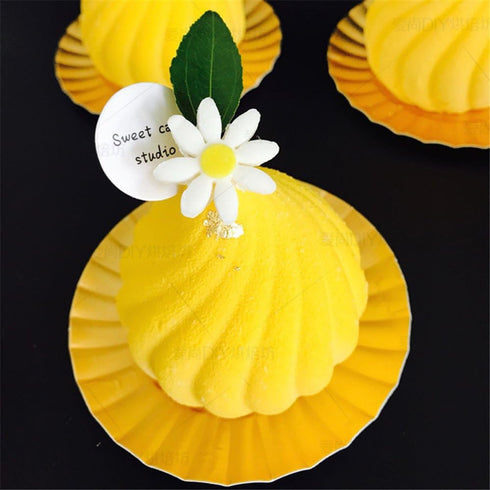 Spiral Castle Shape Silicone Molds Cake Decorating Tools Bakeware French Dessert Mousse Cake Mold Baking Cupcake Silicone Mousse Mold - 6 Cavities...