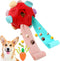 Dog Snuffle Ball-Interactive Puzzle Dog Toys Encourage Natural Foraging Skills Slow Feeder for Training and Stress Relief, Cloth Strip Hiding Food...