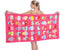 Microfiber Beach Towel Set Oversized Large Quick Dry Soft Thin Sand Free Cute Ice Cream Design 30×60 inch Beach Towels for Kids Women Men Pool Swi...
