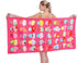 Microfiber Beach Towel Set Oversized Large Quick Dry Soft Thin Sand Free Cute Ice Cream Design 30×60 inch Beach Towels for Kids Women Men Pool Swi...