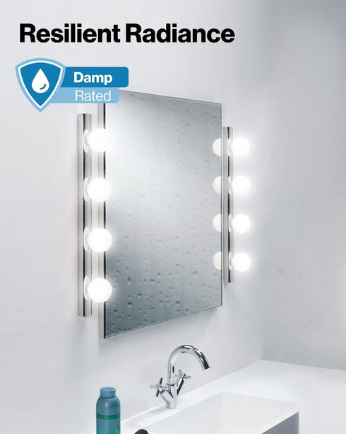 Sunco Lighting 4 Pack Vanity Globe Light Bulbs G25 LED for Bathroom Mirror, High Output 1000 LM, 100W Equivalent 11W, 5000K Daylight, Dimmable, E2...