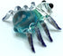 Spider Miniature Figurines Animals Hand Painted Blown Glass Art Collectible Gift Home Decorate (Black Blue)...