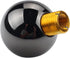 DEWHEL JDM Gun-Black Nickel Round Shift Knob for Both Manual or Automatic Fit Acura Honda Mazda Nissan Toyota 5-Speed 6-Speed¡...
