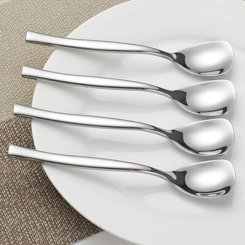 12-Piece Stainless Steel Ice Cream Spoons, Yogurt Spoon...