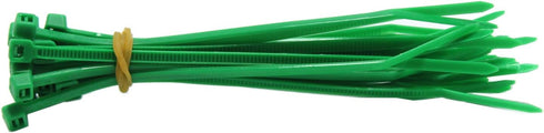 QualGear CT1-MC-200-P Self-Locking Cable Ties, Assorted, 200/Poly Bag, Green,black,yellow,orange...