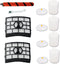 Foam Hepa Filter Brushroll Roller for Shark APEX DuoClean Lift-Away AX950 AX951 AX952 AZ1000 40 AZ1000W AZ1002 40 AZ1002BRN ZU881 ZU885 NV830 NV83...