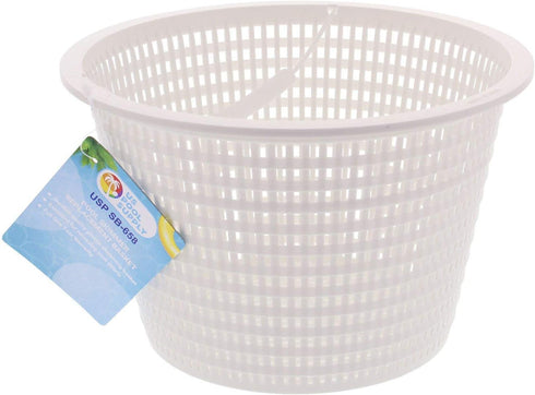 U.S. Pool Supply Swimming Pool Plastic Skimmer Replacement Basket (Set of 2) - Remove Leaves and Debris - 8" Top, 5.5" Bottom, 5" Deep - Not Weigh...