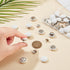 BENECREAT 32 Sets 0.67Inch Baseball Cap Button Top Replacement Hats Buttons, White Cloth Covered Hat Button for Hat Replacement Repair Jeans Blous...