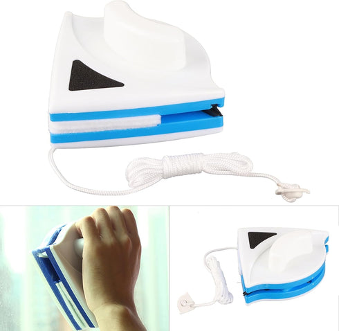Double-Sided Window Glass Tool Useful Magnetic Cleaner Wiper Brush for High-Rise Single Glazed Windows...