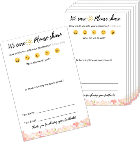 100 Suggestion Cards Comment Cards Airbnb Essentials for Hosts Restaurant Supplies Guest Review Cards Business Review Cards Suggestion Box Cards F...