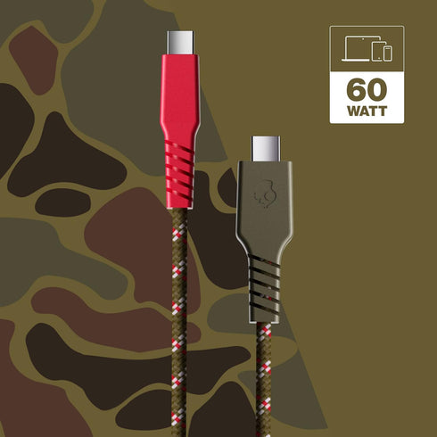 Skullcandy Line+ Braided USB C Charger Cable, 60W USB C to USB C with Fast Charging for iPad/Mini/Pro/Air, Macbook Pro, Samsung Galaxy, Nintendo S...