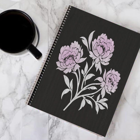 Peonies Stencil - Flower Stencils for Painting on Wood, Canvas, Paper, Fabric, Wall, Furniture - Stencils for Crafts Reusable for Art, Cards, Jour...