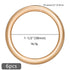 6 Pcs Metal O Ring Buckles Seamless Welded O-Rings Buckle for DIY Crafts, Bag Buckles, Bags, Dog Leashes, Purse Luggage Accessories(Gold, 1-1/2'')...