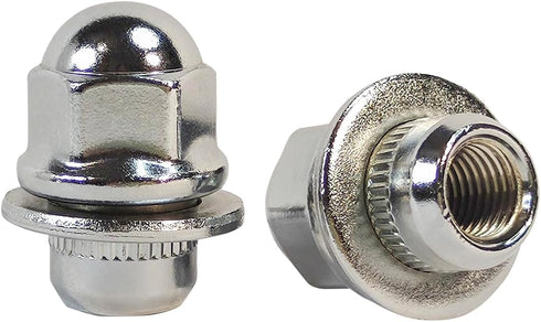 Mysttoo M12x1.50 Chrome Wheel Lug Stud Nut Set Compatible with Mitsubishi Outlander Lance Montero Mirage Eclipse Endeavor Galant 3000GT Montero Sp...