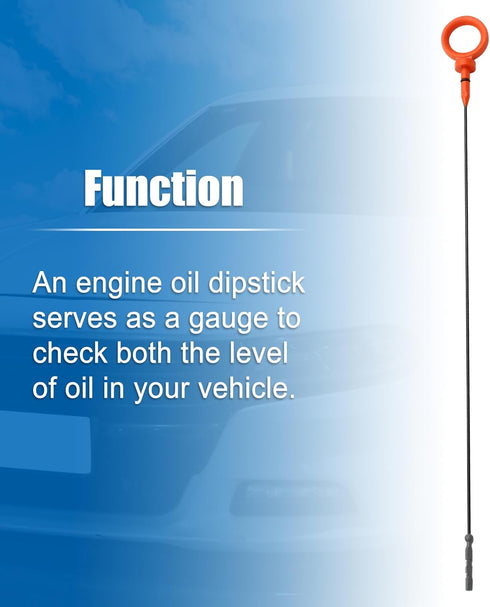 uxcell 1 Pcs Engine Oil Dipstick Engine Oil Fluid Level Dipstick for Audi A4 Base 3.2L V6 Gas 2006-2008 No.06E115611E...