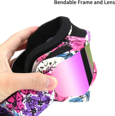 JAMIEWIN Motocross Goggles - ATV Dirt Bike Motorcycle UTV MX Offroad Riding Goggles with Anti UV, Dustproof, Anti Fog Lenses for Men, Women, Youth...