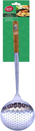 Tablecraft Wok Skimmer with Bamboo Handle, 15", Brown...