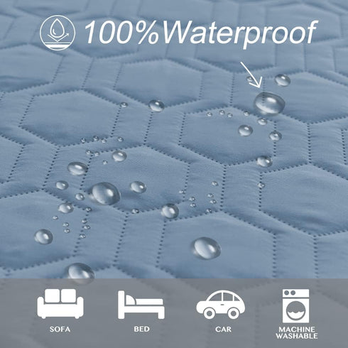 Waterproof and Anti-Slip Dog Bed Cover and Pet Blanket Sofa Pet Bed Mat car Incontinence Mattress Protectors Furniture Couch Cover for Most Cats D...