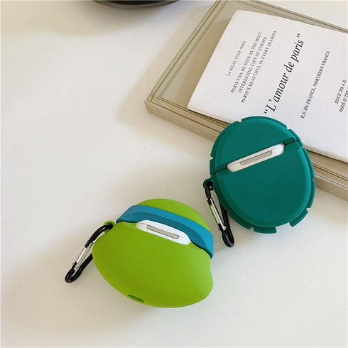 Compatible with Earbuds Case Airpods 1 & 2, 3D Vivid Distinctive Turtle Shell Design Kids Girls Women Cute Animal Wireless Earphone Soft Silicone ...
