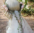 Bueer Flower Wreath Headband Crown Floral Garland Boho for Festival Wedding with Veil, Medium...