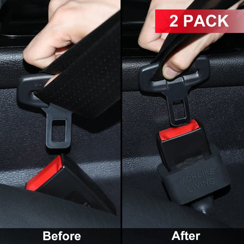 Morlike Silicone Belt Buckle Holder (Black, 2 Pack)...