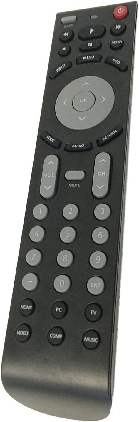 Remote RMT-JR01 Compatible for JVC TV JLC32BC3000 JLC32BC3002 JLC37BC3000 JLC37BC3002 JLC42BC3000 EM42FTR EM48FTR EM55FTR EM65FTR and More...