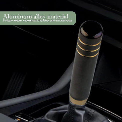1 PC Car Gear Shift Head, 5.11" Alloy Anti-Slip Gear Shift Knob with M8/M10/M12 Adapter, Modified Decorative Accessories, for Most Automatic Manua...