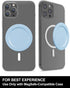 metisinno Magnetic Base Compatible with PopSocket Phone Grips and iPhone MagSafe Cases, Sky Blue...