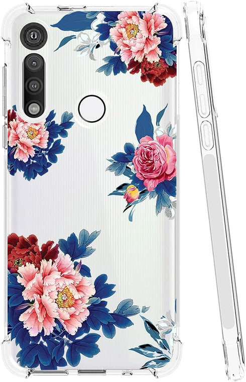 Phone Case for Moto G Fast, Motorola G Fast Case for Girls Women, Clear Slim Shockproof Pattern Soft Flexible TPU Back Phone Protective Cover Case...
