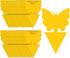 Fruit Fly Sticky Traps (40-Pack) - Ready-to-Use Plant Traps for Fruit Flies, Moths, Gnats, Aphids, and Flying Insects - Yellow Sticky Bug Trap wit...