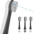 Flossing Toothbrush Head Replacement, 3 Count, Sonic Tooth Brushes and Water Flosser Combo Water-Pick Brush Heads (Compact Size, Black)...