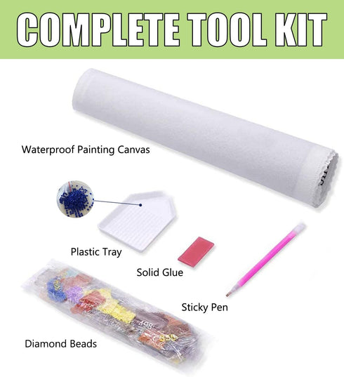 STOJAN Deep Sea Mermaid Diamond Painting Kits, Diamond Painting for Beginners 5D Full Diamond Embroidery Crystal Gemstone Paste Art, for Bathroom ...