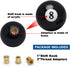 Shift Knob Manual Gear,Round Ball Shift Knob Acrylic Gear Shift Knob,Universal Shifter Knob with 3 Adapter,Fit for Manual Car (Black 8)...