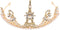 Lurrose Pearl Golden Eiffel Tower Vintage Tiaras Queen Bridal Crowns for Brides Party Wedding Golden Bridal Crowns...