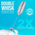 Zulay Kitchen Powerful Double Whisk Milk Frother Handheld - Foam Maker With Stand - Whisk Drink Mixer for Coffee, Mini Foamer for Latte, Matcha, F...