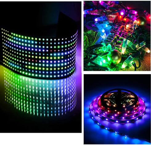 VIPMOON SP110E Bluetooth Led Controller, DC5-24V Led Pixel Controller by Smart Phone APP for WS2811 WS2812B SK9822 APA102 RGB/RGBW LED Strip Light...